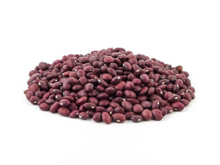 red beans isolated on white background