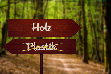 Schild 104 - Holz