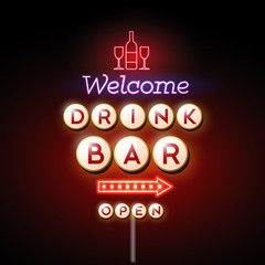 Drink bar Neon sign