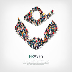 braves people sign 3d