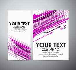 Brochure business design abstract pink Modern technology template or roll up. 