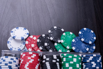 Poker chips for casino game