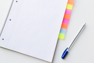 close up of organizer and pen on office table