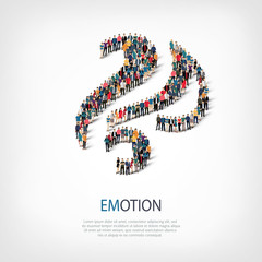 emotion people sign 3d