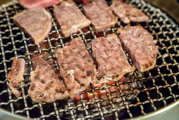 grilled wagyu Sirloin meat yakiniku