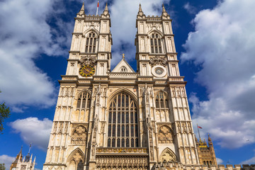 Fototapeta na wymiar Architecture of Westminster Abbey in London, UK