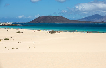 Corralejo Beach on Fuerteventura, Canary Islands