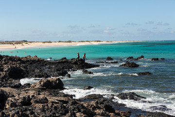 Corralejo Beach on Fuerteventura, Canary Islands. Spain