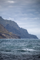 Fototapeta na wymiar Rocks on coast of Benijo