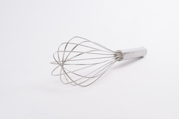balloon whisk isolated on white background.