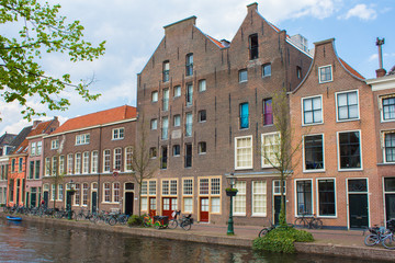 Old city of Leiden,Holland