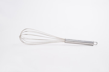 balloon whisk isolated on white background.