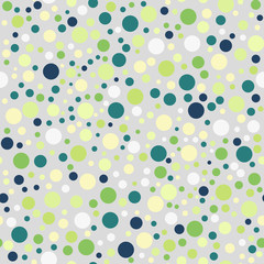 Abstract geometric polka dot seamless pattern