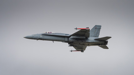 Fototapeta na wymiar Jet fighter aircraft