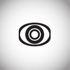 eye symbol, modern icon, flat symbol, pictogramm