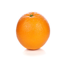 Ripe orange isolated on white background