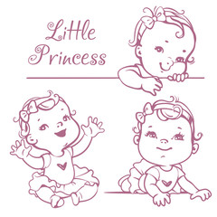 Little baby girl set.