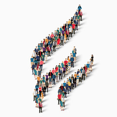 abstract business symbol people