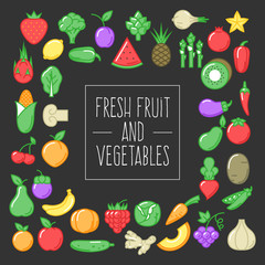 Fresh fruit and vegetables
