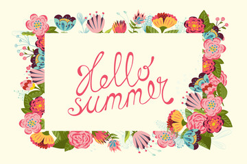 Hello summer card