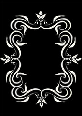 Abstract  frame - decorative floral vector frame