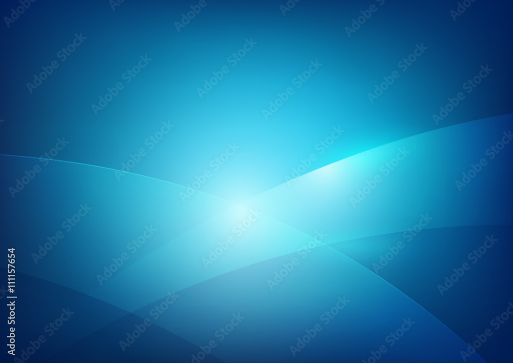 Poster blue abstract background lighting curve and layer element vector