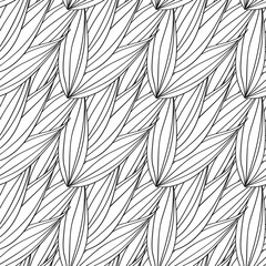 Seamless vector pattern of interwoven leaves.