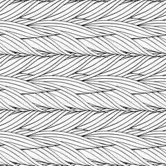 Seamless vector pattern of interwoven leaves.