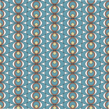 Mathematical monochrome vector pattern.