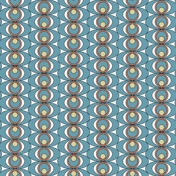 Mathematical monochrome vector pattern.