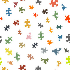 Fototapeta na wymiar colorful puzzles pattern