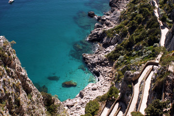 Obraz premium Via Krupp à Capri