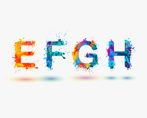 Alphabet. Letters E, F, G, H. Part 2