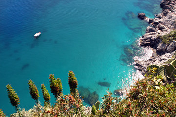 Superbe côte de l'ile de Capri
au large de Naples et Sorento en Italie