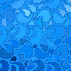 Vector wave background of doodle hand  drawn lines