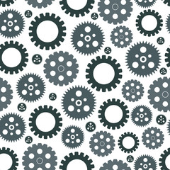 seamless pattern of gears
