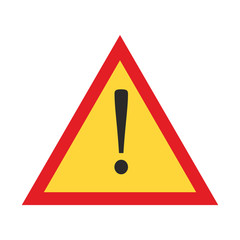 Exclamation danger sign vector