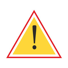 Exclamation danger sign vector