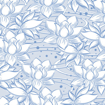 vector lotus  pattern