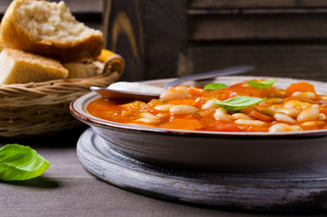 Thick soup with beans