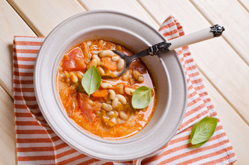 Thick soup with beans