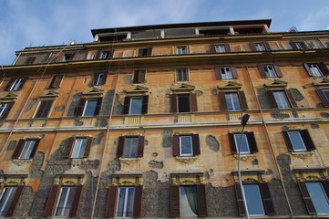 Alte Fassade in Rom