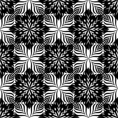 Abstact seamless pattern Floral oriental geometric ornament 