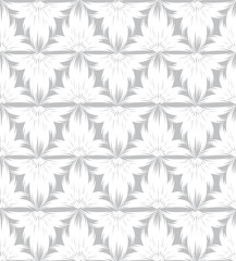 Floral seamless pattern Abstract geometric ornamental background