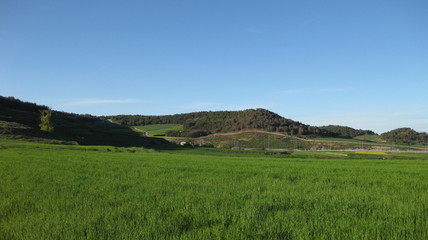 Obraz premium Paisajes y tierras de cultivo.