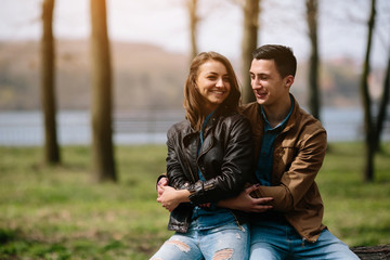 Fototapeta premium beautiful young couple