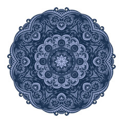 Vector Beautiful Deco Colored contour Mandala