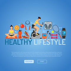 Fototapeta premium Healthy Lifestyle Concept