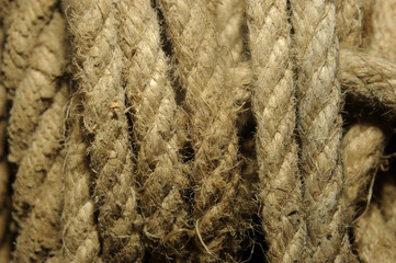 Rope rolled closup