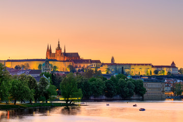 Prague, the Castle and St. Vitus Cathedral. Czech Republic